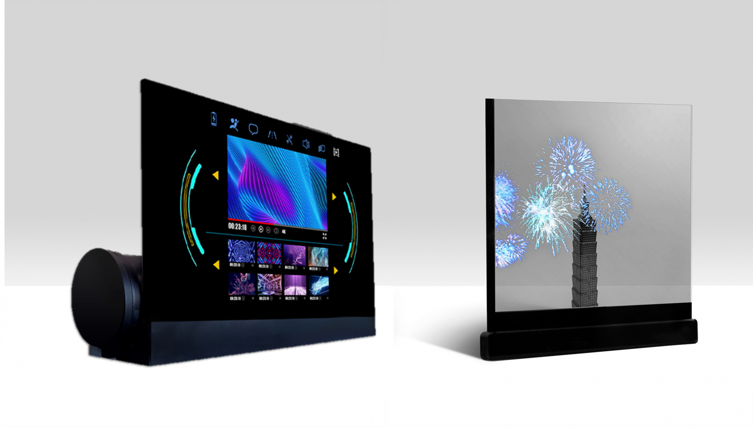 可卷式、折迭性、高透明