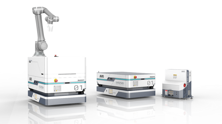 PA视讯數位開發的自主式移動機器人（AMR250M），搭配全向輪並結合AI演算法、2D LiDAR、3D攝影機等技術，協助客戶實現產線全自動化